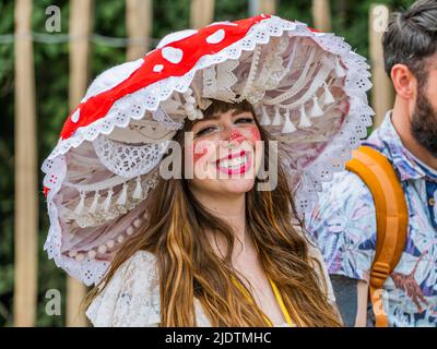 Glastonbury, Regno Unito. 23rd giugno 2022. Big Capps - il 50th 2022 Glastonbury Festival, Worthy Farm. Glastonbury, Credit: Guy Bell/Alamy Live News Foto Stock