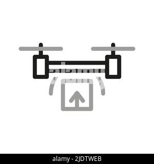 Icone della linea di consegna. Raccolta di icone di spedizione. Icone delle linee vettoriali relative all'interfaccia di consegna semplice. Contiene icone come la logistica. Illustrazione Vettoriale