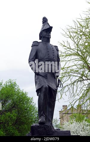 La statua di Joseph-Émile Brunet del tenente-colonnello John in Major's Hill Park, Ottawa, provincia dell'Ontario, Canada, Nord America Foto Stock