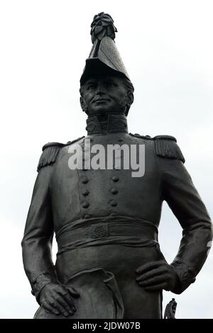 La statua di Joseph-Émile Brunet del tenente-colonnello John in Major's Hill Park, Ottawa, provincia dell'Ontario, Canada, Nord America Foto Stock