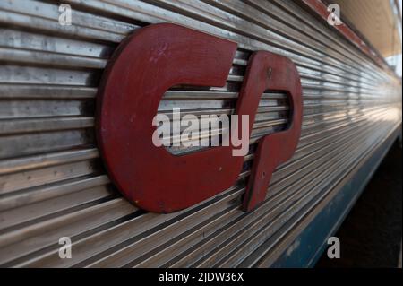 Lagos, Portogallo. 2022 maggio 6. Treni della città Comboios de Portugal di Lagos in Portogallo nell'Algarve. Foto Stock