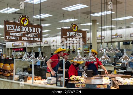 La catena di grandi minimarket e Travel Center di Buc-ee con sede in Texas. Foto Stock