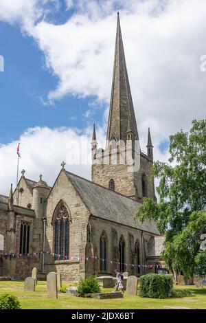 St Mary's Parish Church, Church Street, Ross-on-Wye (Rhosan ar Wy), Herefordshire, Inghilterra, Regno Unito Foto Stock