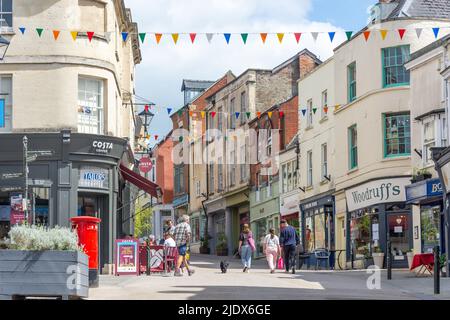 High Street, Stroud, Gloucestershire, Inghilterra, Regno Unito Foto Stock