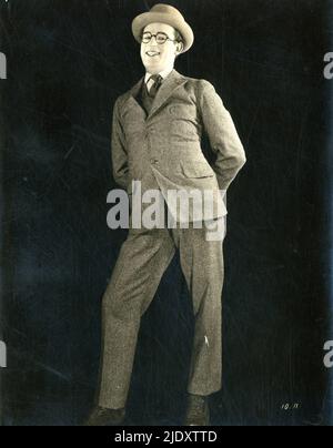 Un ritratto del 1922 della star americana del cinema muto Harold Lloyd Foto Stock