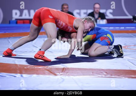 Matteo Pellicone, Roma, 23 giugno 2022, Alla Belinska (UKR) vs Irina Ringaci (MDA) WW 68kg nel 2022 Ranking Series (day2) - Wrestling Foto Stock