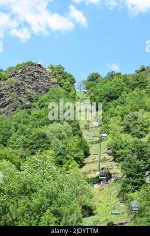 Seggiovia a Cochem Foto Stock