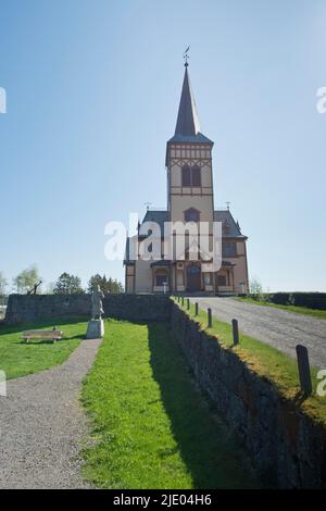 Cattedrale di Lofoten, Vagan, Norvegia Foto Stock