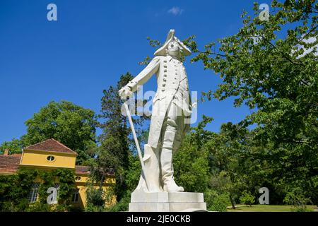 Statua di Federico II nel Giardino Marly, Parco del Palazzo Sanssouci, Potsdam, Brandeburgo, Germania Foto Stock