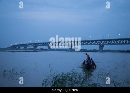 Il sogno del ponte Padma del Bangladesh è pronto per essere utilizzato. Domani il 25 giugno 2022, Foto Stock