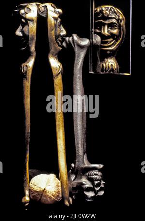 Vita morta, cavatappi antichi. Foto Stock