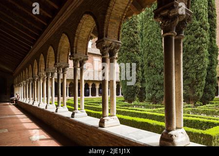 Eglise et Cloitre du Couvent des Jacobins / Chiostro e Chiesa dei giacobini, Tolosa, Francia, un monastero domenicano medievale del 1200s-1300s. Foto Stock
