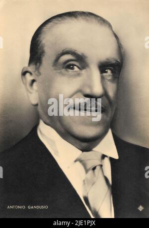 Ritratto di Antonio Gandusio 003 - attore italiano dell'era del cinema muto Foto Stock