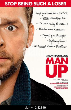 SIMON PEGG POSTER, MAN UP, 2015 Foto Stock