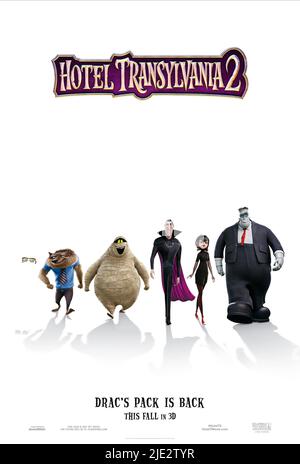 WAYNE MURRAY la mummia, Dracula, MAVIS, FRANK POSTER, HOTEL TRANSILVANIA 2, 2015 Foto Stock