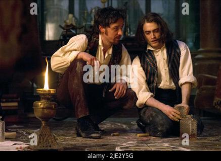 JAMES MCAVOY, Daniel Radcliffe, VICTOR FRANKENSTEIN, 2015 Foto Stock