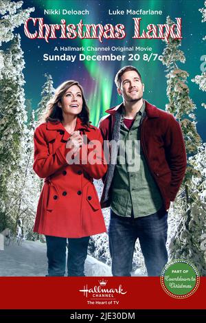 NIKKI DELOACH, LUKE MACFARLANE, TERRA DI NATALE, 2015 Foto Stock