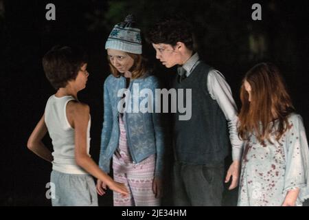 ROBERT DANIEL SLOAN, LAILA HALEY, LUCAS JADE ZUMANN, OLIVIA RAINEY, sinistre 2, 2015 Foto Stock