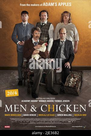 NIKOLAJ LIE KAAS, MADS MIKKELSEN, SOREN MALLING, NICOLAS BRO, DAVID DENCIK, UOMINI e POLLO, 2015 Foto Stock