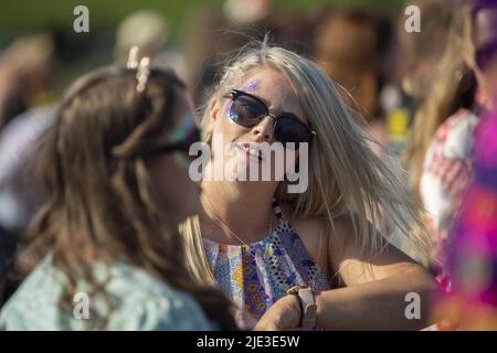 Artisti sul palco al Watchet 2021 con: Atmosphere dove: Watchet, Regno Unito quando: 31 ago 2021 credito: Anthony Stanley/WENN Foto Stock