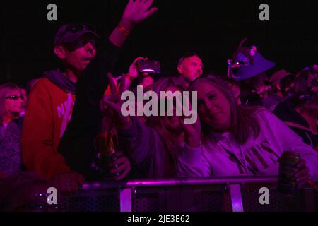 Artisti sul palco al Watchet 2021 con: Atmosphere dove: Watchet, Regno Unito quando: 31 ago 2021 credito: Anthony Stanley/WENN Foto Stock