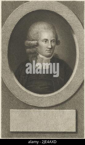 Ritratto di Marguerite-Louis-Francois Duport-Dutertre, Lambertus Antonius Claessens, c. 1792 - c. 1808, tipografia: Lambertus Antonius Claessens, Amsterdam, c.. 1792 - c. 1808, carta, incisione, h 160 mm x l 105 mm Foto Stock