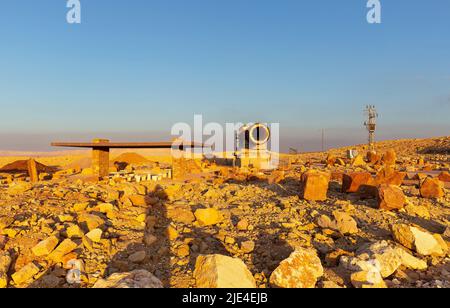 Vecchio forno di argilla nel deserto di Negev Israele Foto Stock