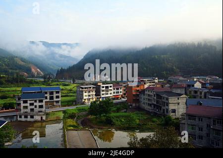 Guizhou jin Screen villaggio di montagna cambiato Foto Stock