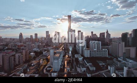 Commercio internazionale Pechino commercio internazionale CBD edificio Foto Stock