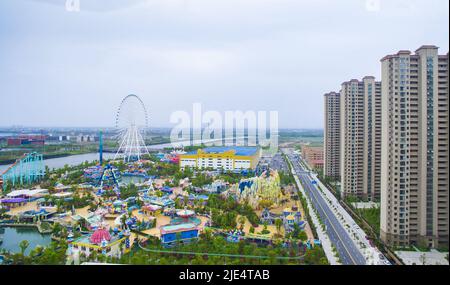 Hangzhou Bay caldo primavera mondo Foto Stock