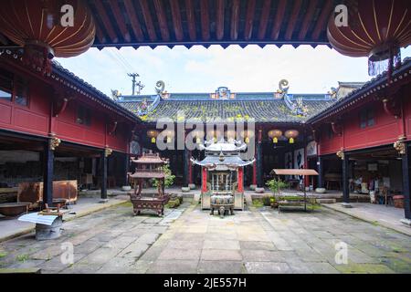 Zhejiang ningbo yinzhou ancestrale sala tempio antichi edifici Foto Stock