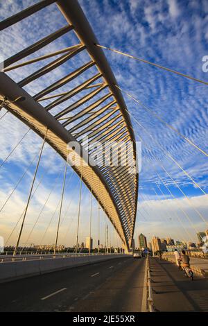 Zhejiang ningbo yinzhou changfeng bridge fenghua river bridge Stock Photo