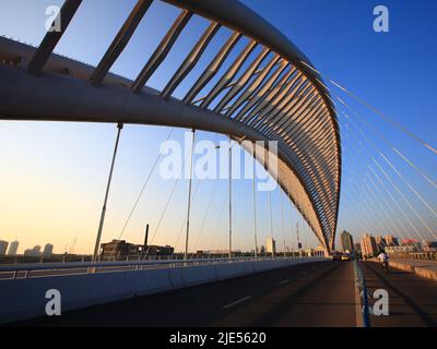 Zhejiang ningbo yinzhou changfeng bridge fenghua river bridge Stock Photo