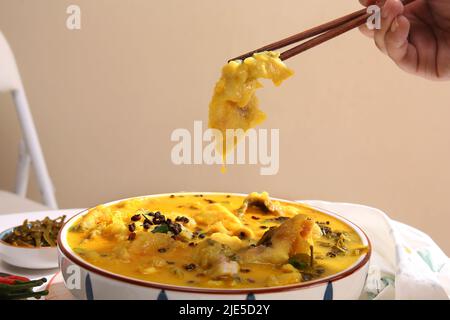 Bollito di filetto di pesce Foto Stock
