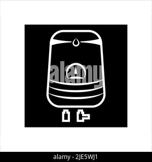 Icona geyser, disegno di illustrazioni vettoriali Illustrazione Vettoriale