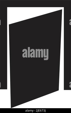 Modello vettoriale di ispirazione per il logo della porta Illustrazione Vettoriale