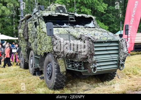 Strasice, Repubblica Ceca. 25th giugno 2022. Giorno delle forze militari ceche di terra Bahna 2022 nell'ex area militare Brdy vicino Strasice, Repubblica Ceca, 25 giugno 2022. Credit: Miroslav Chaloupka/CTK Photo/Alamy Live News Foto Stock