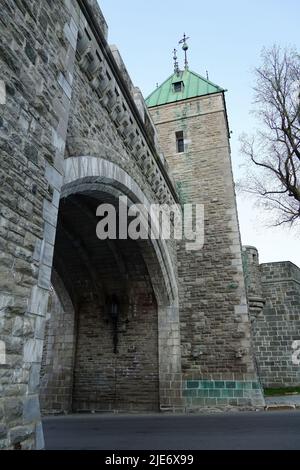 St. Louis Gate, Upper Town, Quebec City, Ville de Québec, provincia del Quebec, Canada, Nord America Foto Stock