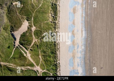 Oxwich Bay sulla penisola di Gower a Swansea, Regno Unito Foto Stock