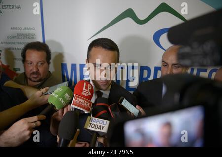 Napoli, Italia. 25th giugno 2022. Luigi di Maio, politico italiano in carica di Ministro degli Affari Esteri dal 5 settembre 2019 a Mediterraneo Wine & Food and Travel a Castel dell'Ovo, Napoli, il 25 giugno 2022. (Foto di Mariano Montella/Pacific Press/Sipa USA) Credit: Sipa USA/Alamy Live News Foto Stock