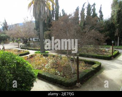 Piazze e giardini a Santiago, Cile Foto Stock