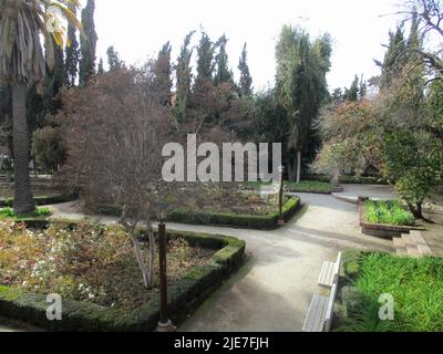 Piazze e giardini a Santiago, Cile Foto Stock