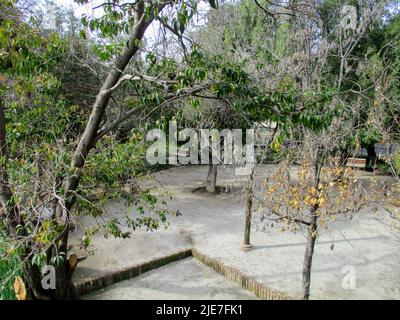 Piazze e giardini a Santiago, Cile Foto Stock