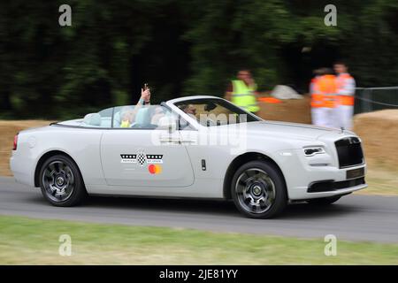 Rolls Royce Phantom Drophead Coupé al Festival of Speed di Goodwood, Sussex, Regno Unito Foto Stock