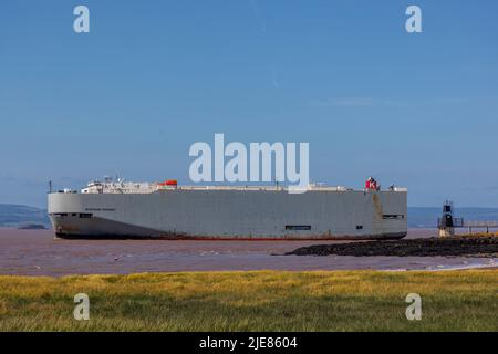 RoRo in una giornata limpida e soleggiata Foto Stock