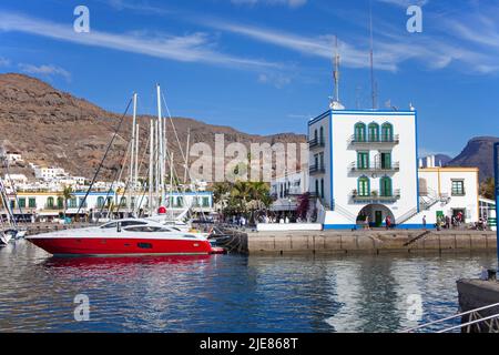 Porto di Puerto de Mogan, Grand Canary, Isole Canarie, Spagna, Europa Foto Stock