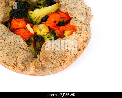 Vegan piccola torta vegetariana a fette per 1 persone Foto Stock