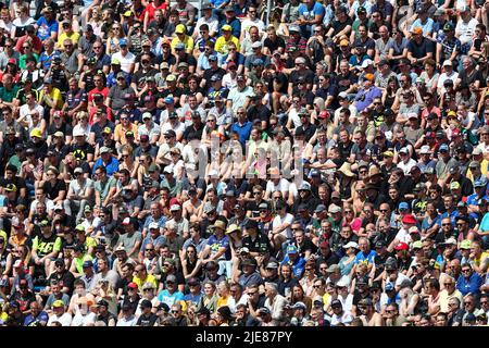 2022-06-26 11:10:18 ASSEN - udienza durante la finale Moto3 del 26 giugno 2022 al circuito TT di Assen, Paesi Bassi. ANP VINCENT JANNINK olanda OUT - belgio OUT Foto Stock