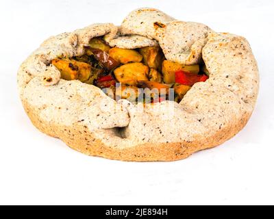 Vegan piccola torta vegetariana a fette per 1 persone Foto Stock