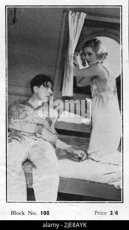 Foto Advertt blocco di HENRY KENDALL e JOAN BARRY IN RICH AND STRANGE 1931 regista ALFRED HITCHCOCK romanzo Dale Collins adattamento Alfred Hitchcock scenario Alma Reville e Val Valentine British International Pictures (BIP) / Wardour Films Foto Stock